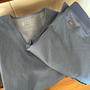 Blue Figs Set,  Blue XS Top and S pants